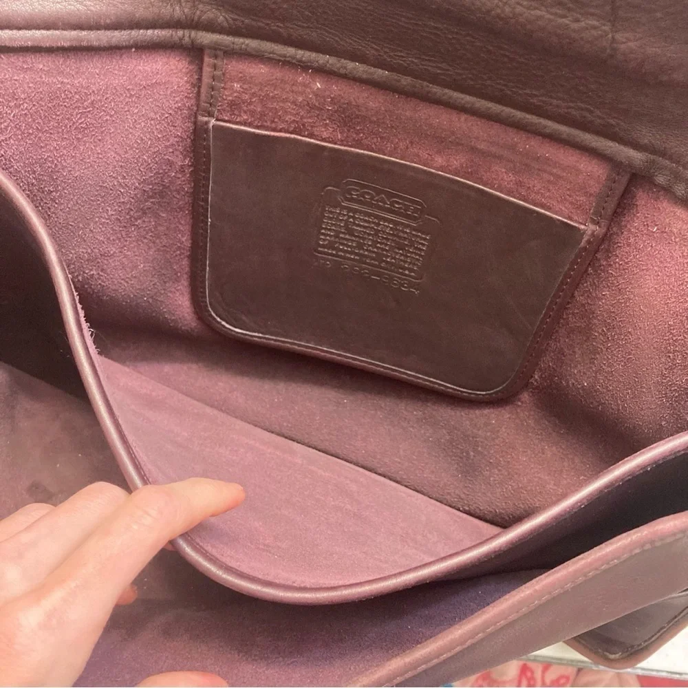 Coach RARE burgandy leather vintage New York City Bonnie cashin era breifcase